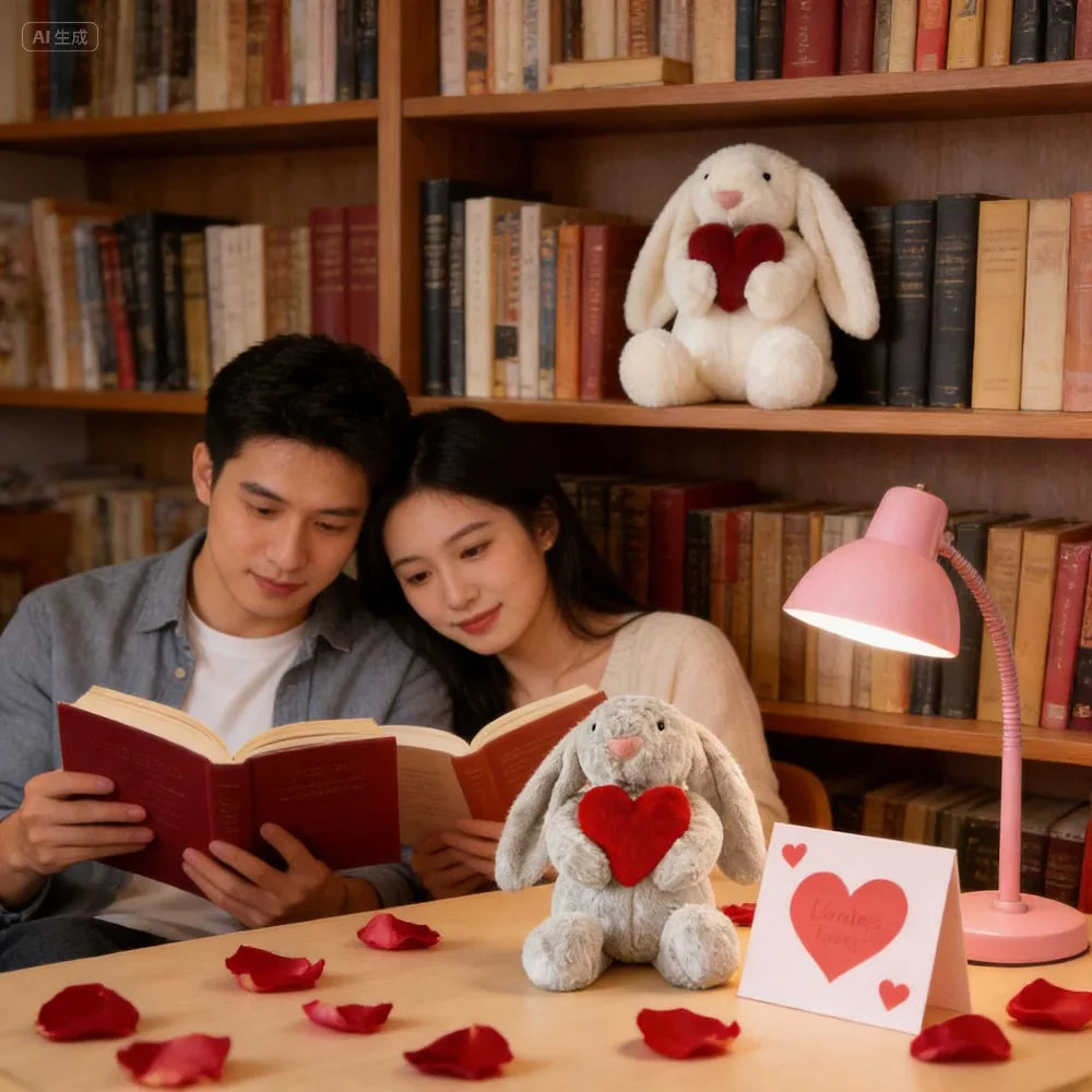 Heart Bunny Plush stuffed animal plush soft toy pillow pals plushie