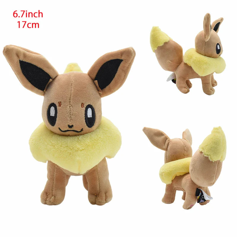 Cute Eeveelution Collection Pokemon Plush Toy Set of Standing Eevee 