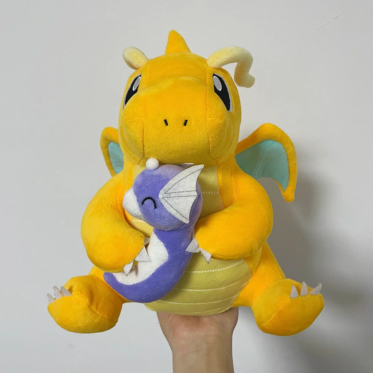 Dragonite With Baby Dratini stuffed animal plush soft toy pillow pals plushie