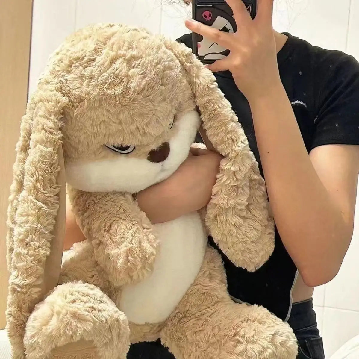 Angry Bunny WHITE stuffed animal plush soft toy pillow pals plushie