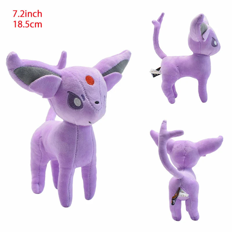 Cute Eeveelution Collection Pokemon Plush Toy Set of standing Espeon 