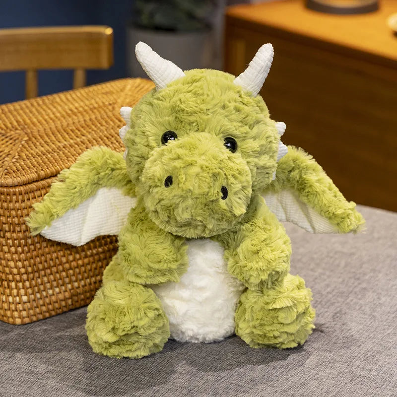 Fluff Baby Dragon green stuffed animal plush soft toy pillow pals plushie