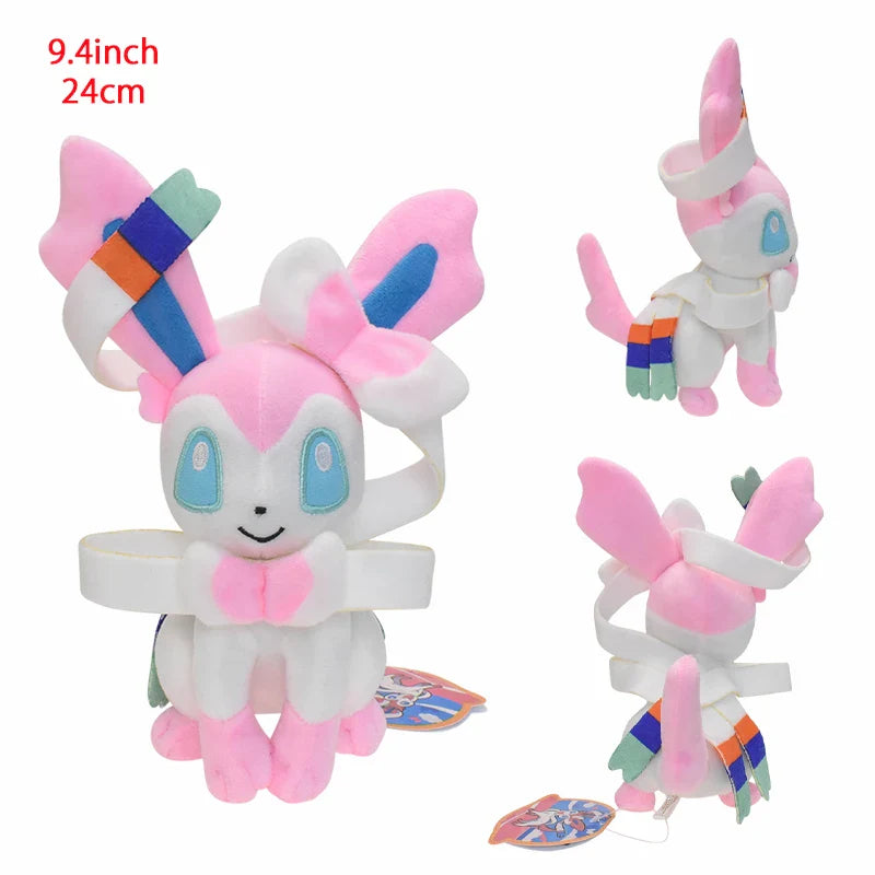 Cute Eeveelution Collection Pokemon Plush Toy Set of Sitting Sylveon 