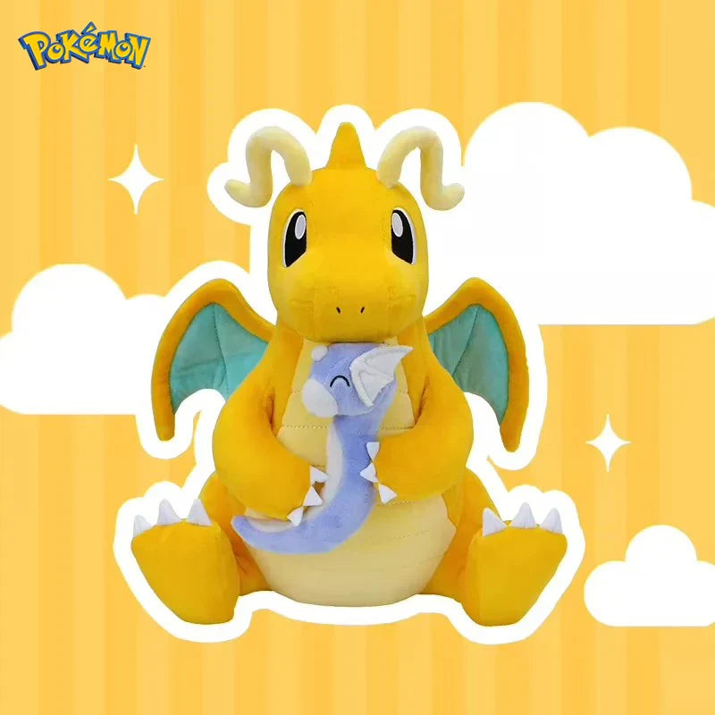 Dragonite With Baby Dratini stuffed animal plush soft toy pillow pals plushie