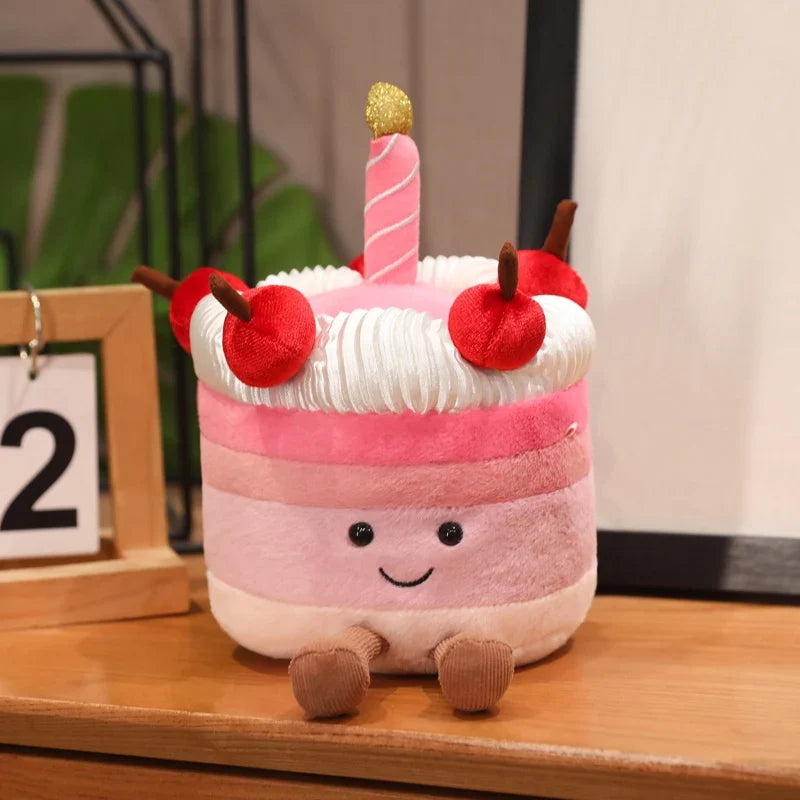 Cute Cake Plush 20cm pink cake xl stuffed animal plush soft toy pillow pals plushie