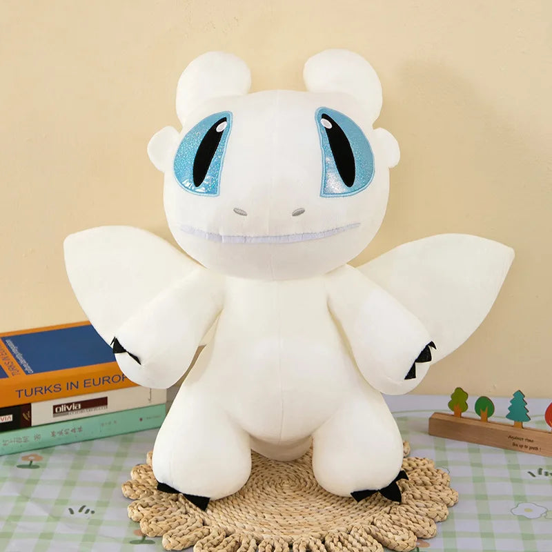 Chubby Toothless & Light Fury White stuffed animal plush soft toy pillow pals plushie