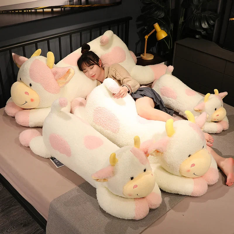 Giant Cow Plush stuffed animal plush soft toy pillow pals plushie