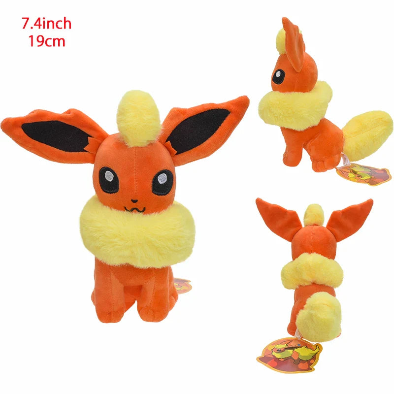 Cute Eeveelution Collection Pokemon Plush Toy Set of Sitting Flareon