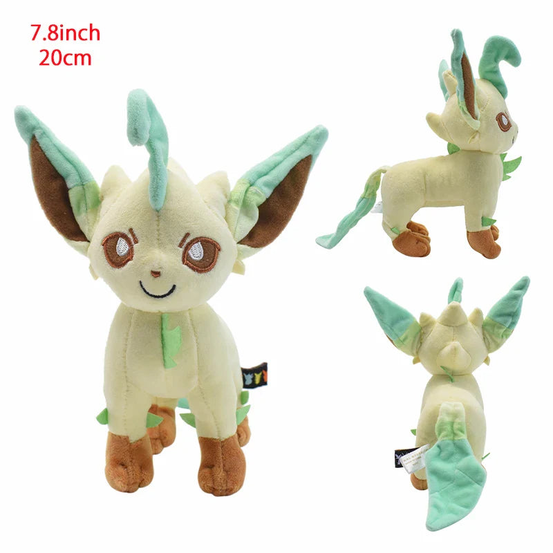 Cute Eeveelution Collection Pokemon Plush Toy Set of Standing Leafeon 