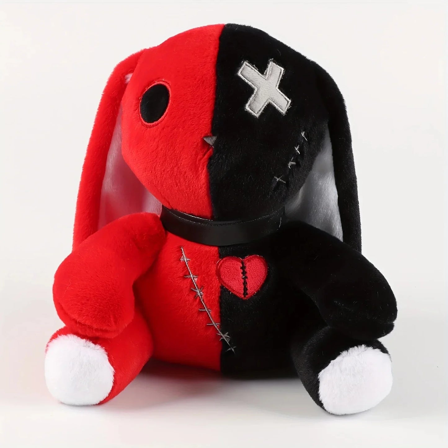 Zombie Bunny Black and Red 9.8IN5CM stuffed animal plush soft toy pillow pals plushie