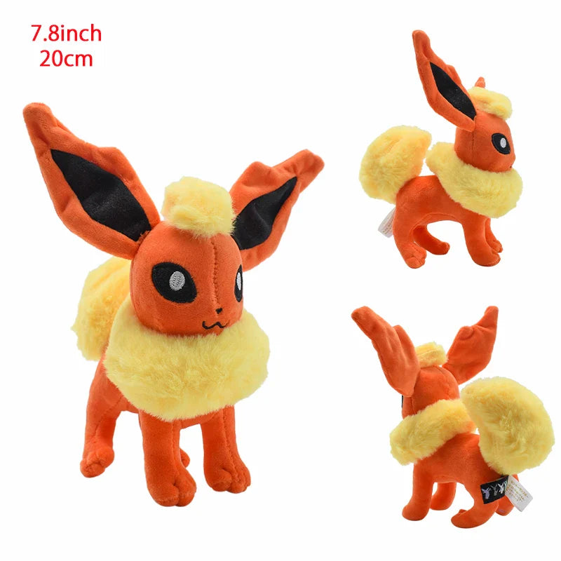 Cute Eeveelution Collection Pokemon Plush Toy Set of Standing Flareon 