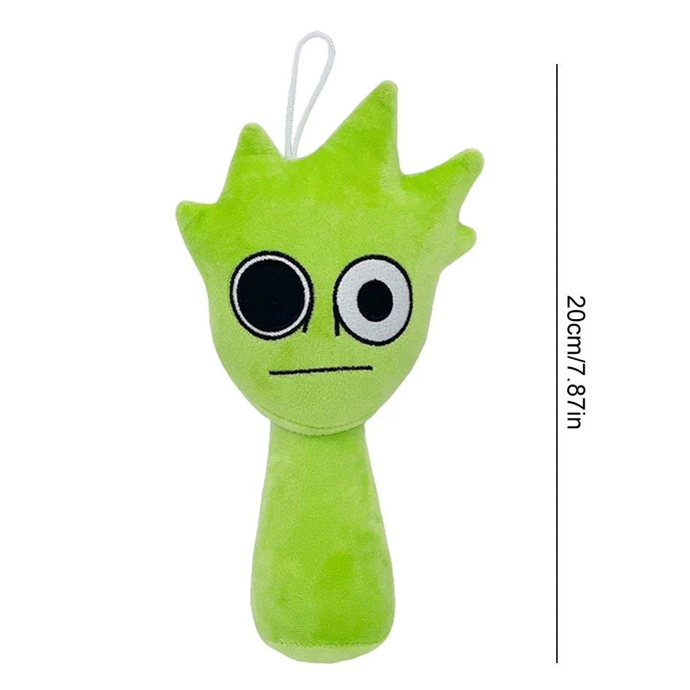 Sprunki Game Crazy Green stuffed animal plush soft toy pillow pals plushie