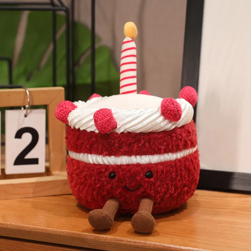 Cute Cake Plush 20cm red cake xl stuffed animal plush soft toy pillow pals plushie