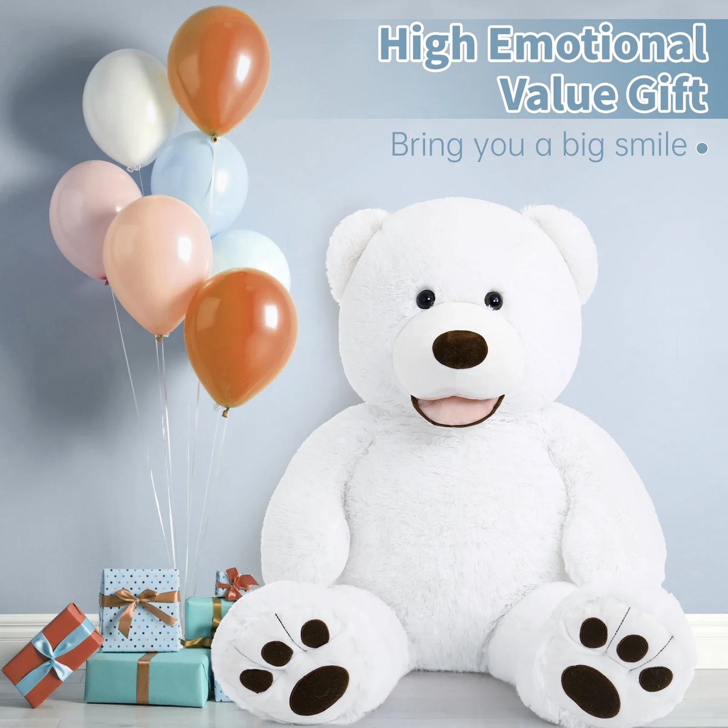Polar Bear stuffed animal plush soft toy pillow pals plushie