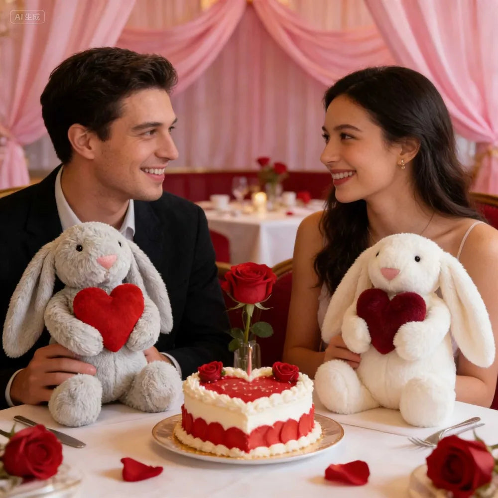 Heart Bunny Plush stuffed animal plush soft toy pillow pals plushie