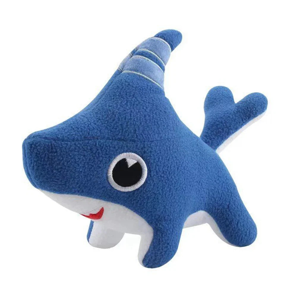 Shark Dog blue 28cm stuffed animal plush soft toy pillow pals plushie