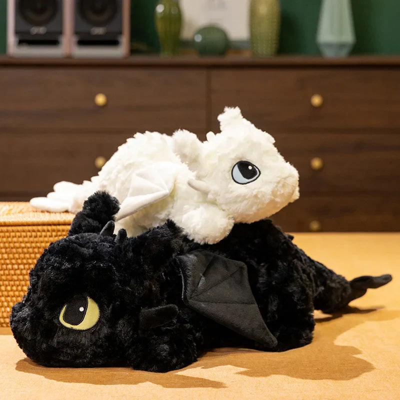 Fluffy Toothless & Light Fury stuffed animal plush soft toy pillow pals plushie