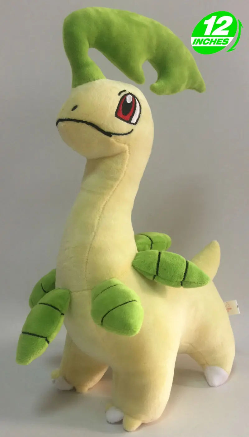 Soft Chikorita Plush and Bayleef Plush