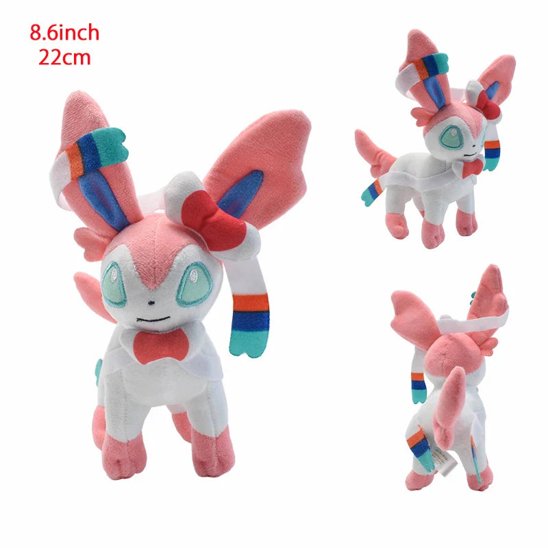 Cute Eeveelution Collection Pokemon Plush Toy Set of Standing Sylveon