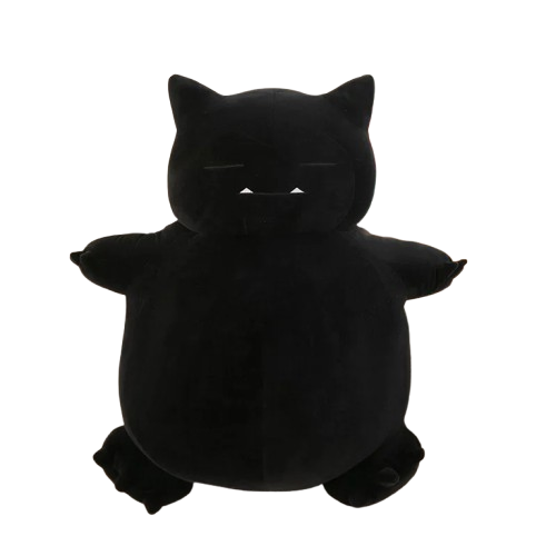 Dark Snorlax stuffed animal plush soft toy pillow pals plushie
