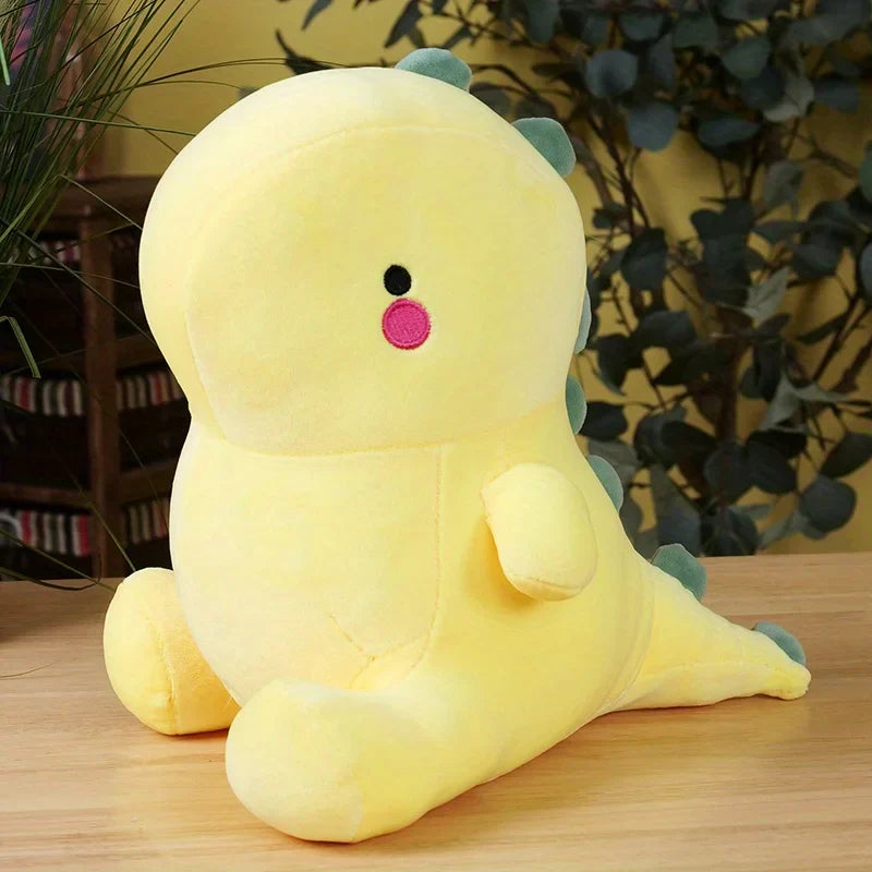 Colorful T-Rex Yellow stuffed animal plush soft toy pillow pals plushie