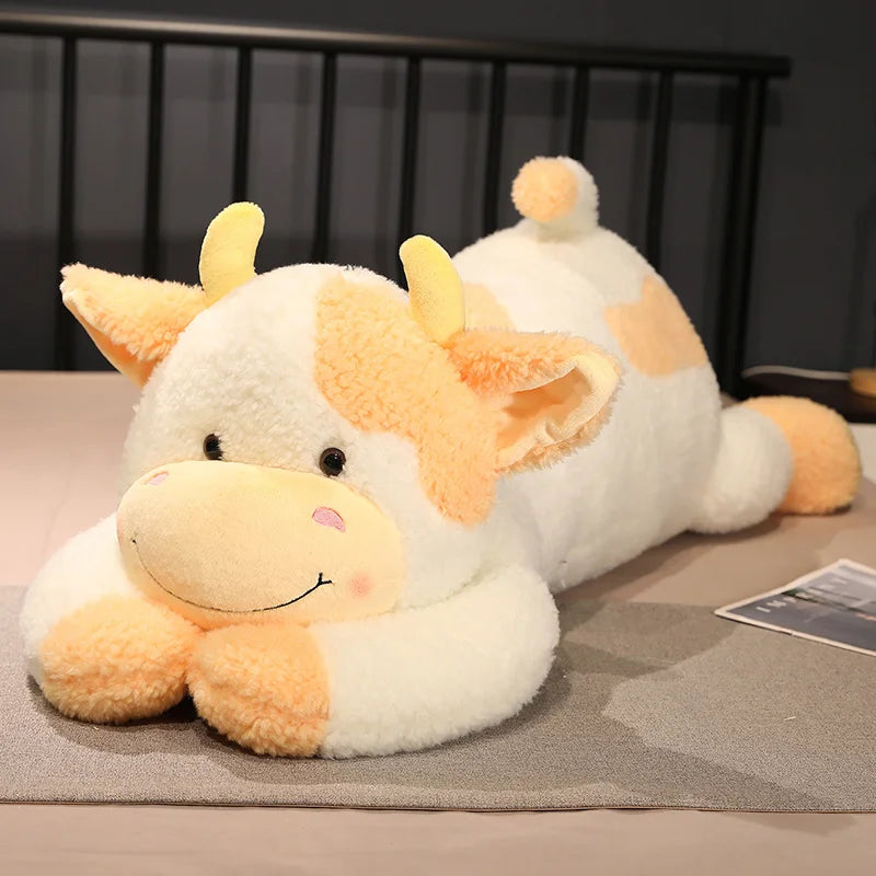 Giant Cow Plush Yellow stuffed animal plush soft toy pillow pals plushie