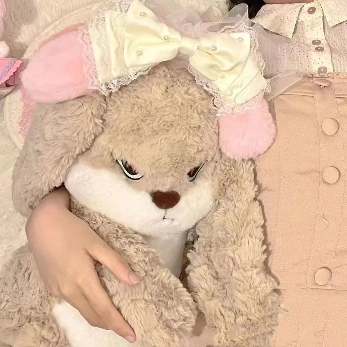 Angry Bunny stuffed animal plush soft toy pillow pals plushie