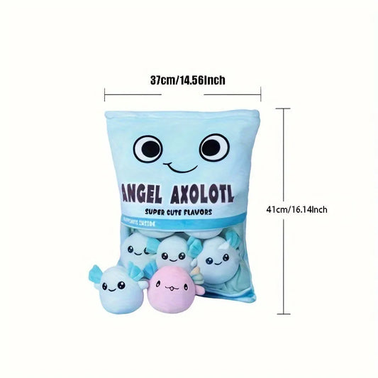 Axolotl Pillow stuffed animal plush soft toy pillow pals plushie