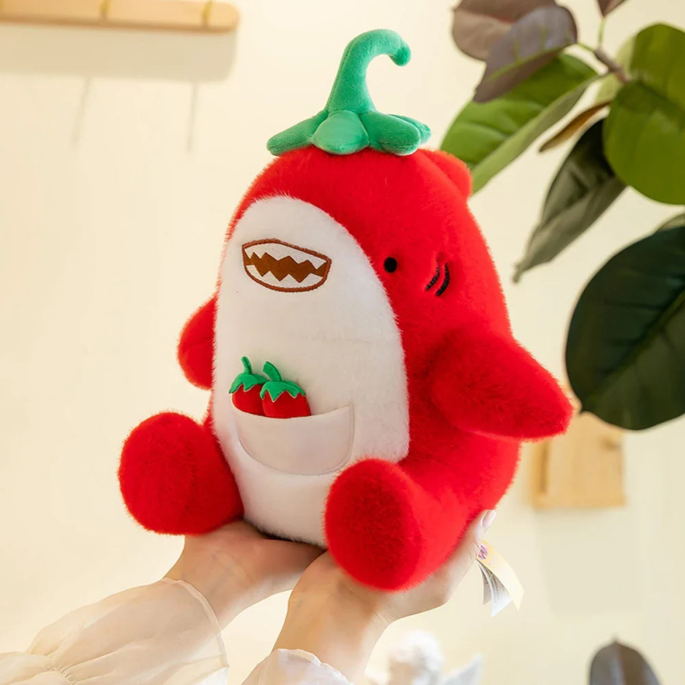 Red Pepper Shark Shark 30cm stuffed animal plush soft toy pillow pals plushie