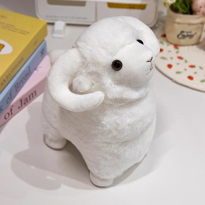 Fluffy Sheep White stuffed animal plush soft toy pillow pals plushie
