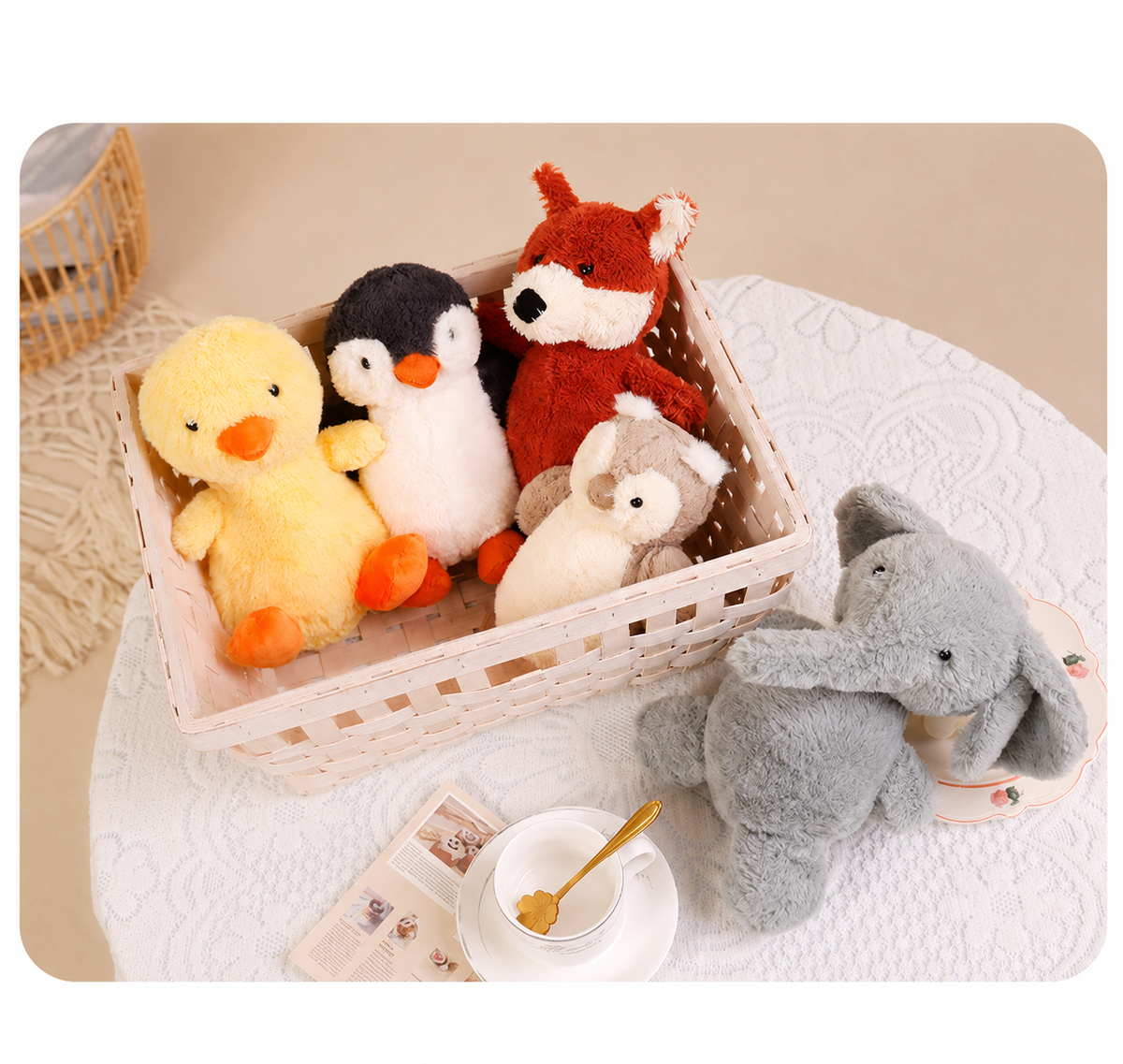 Muñeco Pingüino de Cacahuate Popular en Internet, Pequeño, Suave, Juguete de Peluche para Niños, Muñeco para Máquina de Agarre de 8 Pulgadas